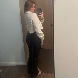 Never worn white cropped turtleneck sweater